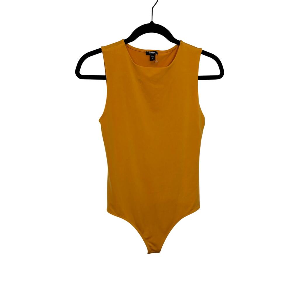 NWOT Express Body Contour Sleeveless Stretch Bodysuit Snap Crotch Colorpop S